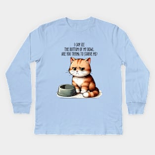 Funny Cat Quote Kids Long Sleeve T-Shirt